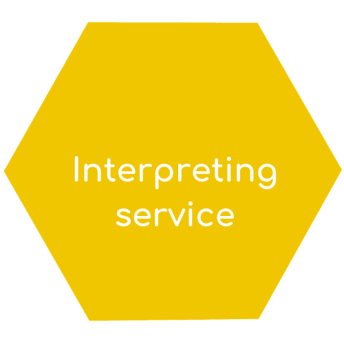 interpreting service hexagon