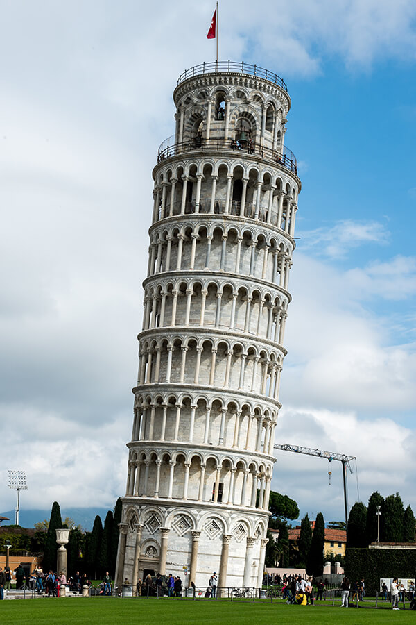 Schiefer Turm von Pisa in Italien