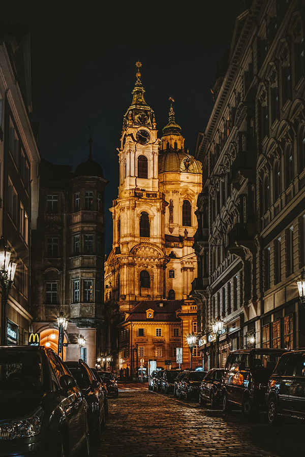 Straße in Prag, Tschechien